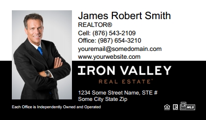 Iron Valley Business Card Template IVRE-BC-005