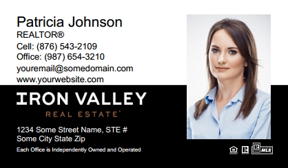 Iron Valley Business Card Template IVRE-BCL-006