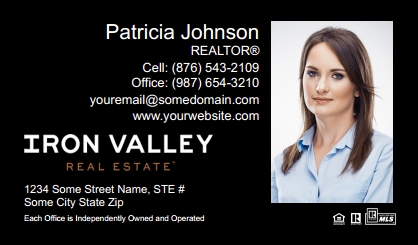 Iron Valley Business Card Template IVRE-BCM-008