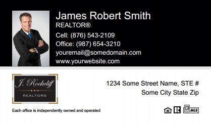 J-Rockcliff-Realtors-Business-Card-Compact-With-Small-Photo-T2-TH17BW-P1-L1-D1-Black-White-Others