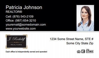 J-Rockcliff-Realtors-Business-Card-Compact-With-Small-Photo-T2-TH18BW-P2-L1-D1-Black-White-Others