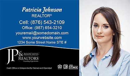JP-and-Associates-Realtors-Business-Card-Core-With-Full-Photo-TH81-P2-L3-D3-Black-Blue-White