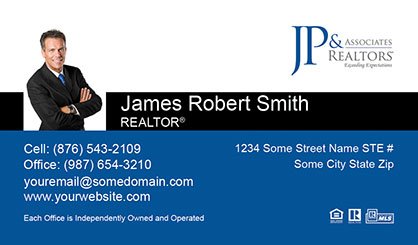 JP-and-Associates-Realtors-Business-Card-Core-With-Small-Photo-TH52-P1-L1-D3-Blue-Black-White