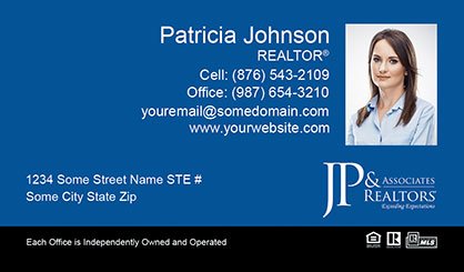 JP-and-Associates-Realtors-Business-Card-Core-With-Small-Photo-TH54-P2-L3-D3-Blue-Black