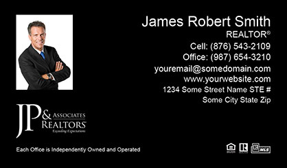 JP-and-Associates-Realtors-Business-Card-Core-With-Small-Photo-TH55-P1-L3-D3-Black