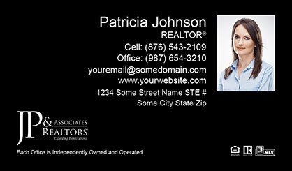 JP-and-Associates-Realtors-Business-Card-Core-With-Small-Photo-TH55-P2-L3-D3-Black