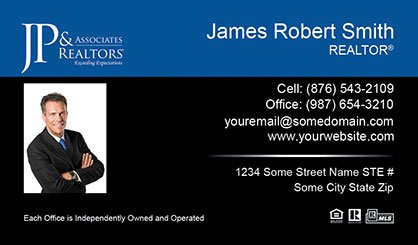 JP-and-Associates-Realtors-Business-Card-Core-With-Small-Photo-TH60-P1-L3-D3-Blue-Black