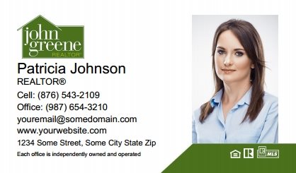 John-Greene-Realtor-Business-Card-Compact-With-Full-Photo-TH02C-P2-L1-D3-Green-White-Others
