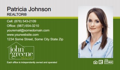 John-Greene-Realtor-Business-Card-Compact-With-Full-Photo-TH03C-P2-L3-D3-Green-Others