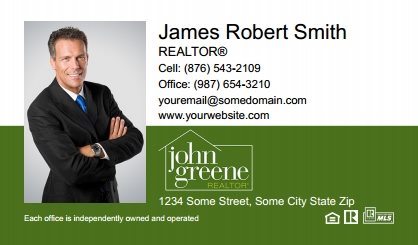 John-Greene-Realtor-Business-Card-Compact-With-Full-Photo-TH06C-P1-L3-D3-Green-White