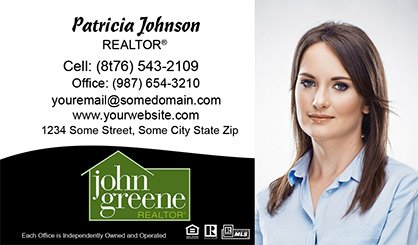 John-Greene-Realtor-Business-Card-Compact-With-Full-Photo-TH21-P2-L1-D3-Black-White