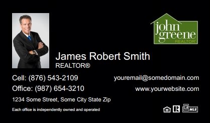 John-Greene-Realtor-Business-Card-Compact-With-Small-Photo-TH20B-P1-L3-D3-Black