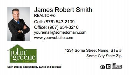 John-Greene-Realtor-Business-Card-Compact-With-Small-Photo-TH22W-P1-L1-D1-White