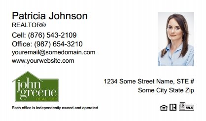 John-Greene-Realtor-Business-Card-Compact-With-Small-Photo-TH23W-P2-L1-D1-White