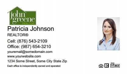 John-Greene-Realtor-Business-Card-Compact-With-Small-Photo-TH24W-P2-L1-D1-White