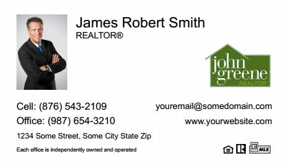 John-Greene-Realtor-Business-Card-Compact-With-Small-Photo-TH25W-P1-L1-D1-White