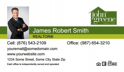John-Greene-Realtor-Business-Card-Compact-With-Small-Photo-TH30C-P1-L1-D1-Green-White