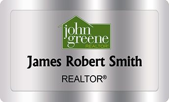 John Greene Realtors Name Badges Silver (W:2