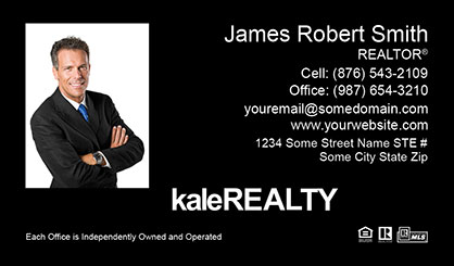 Kale-Realty-Business-Card-Core-With-Medium-Photo-TH55-P1-L3-D3-Black
