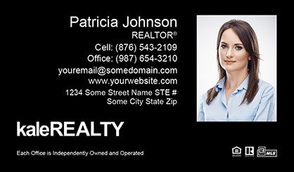 Kale-Realty-Business-Card-Core-With-Medium-Photo-TH55-P2-L3-D3-Black