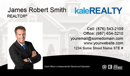Kale-Realty-Business-Card-Core-With-Medium-Photo-TH61-P1-L1-D3-Black-White-Others