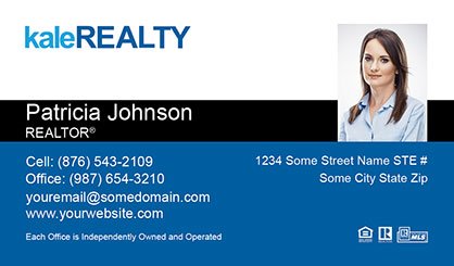 Kale-Realty-Business-Card-Core-With-Small-Photo-TH52-P2-L1-D3-Blue-Black-White