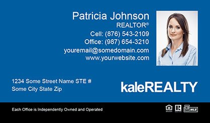 Kale-Realty-Business-Card-Core-With-Small-Photo-TH54-P2-L3-D3-Blue-Black