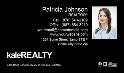 Kale-Realty-Business-Card-Core-With-Small-Photo-TH55-P2-L3-D3-Black