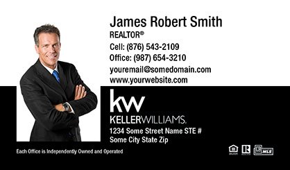 Keller-Williams-Business-Card-Compact-With-Full-Photo-TH3-P1-L3-D3-Black-White