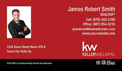 Keller-Williams-Business-Card-Compact-With-Small-Photo-TH4-P1-L3-D3-Red-Black