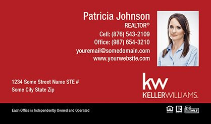 Keller-Williams-Business-Card-Compact-With-Small-Photo-TH4-P2-L3-D3-Red-Black