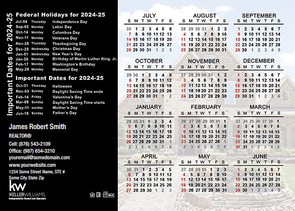 Keller Williams Calendar Magnet 4.25X6 KW-CALMAG4256-022