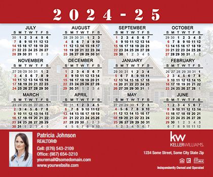 Keller Williams Calendar Magnet 3.5X4 KW-CALMAG3540-010