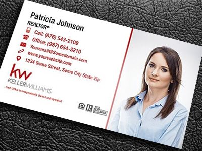 Keller Williams Gloss Laminated Business Cards KW-BCLAM-003