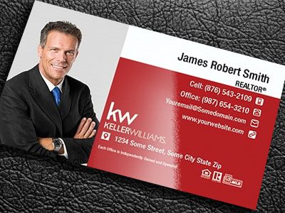 Keller Williams Gloss Laminated Business Cards KW-BCLAM-009