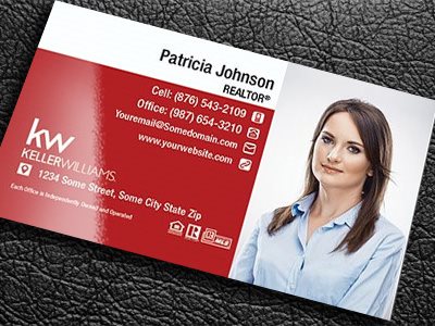 Keller Williams Gloss Laminated Business Cards KW-BCLAM-011