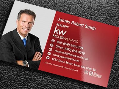 Keller Williams Gloss Laminated Business Cards KW-BCLAM-013