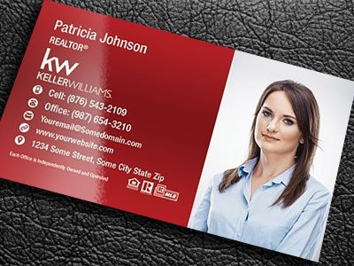 Keller Williams Gloss Laminated Business Cards KW-BCLAM-015