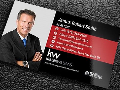 Keller Williams Gloss Laminated Business Cards KW-BCLAM-017