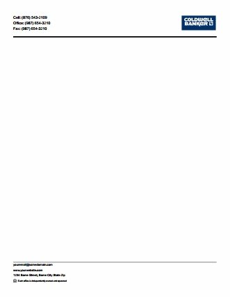 Coldwell Banker Canada Letterheads CBC-LH-001