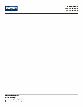 Coldwell Banker Canada Letterheads CBC-LH-002