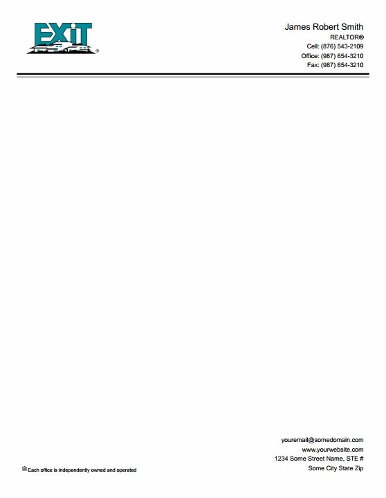 Exit Realty Letterheads EXIT-LH-006