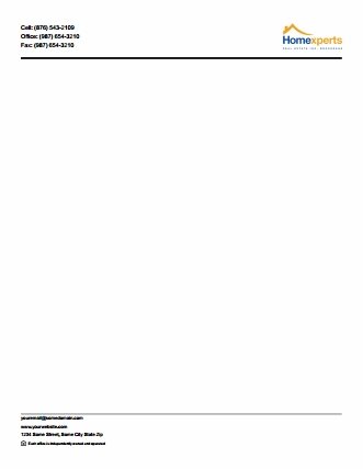 Homeexperts Canada Letterheads HEC-LH-001