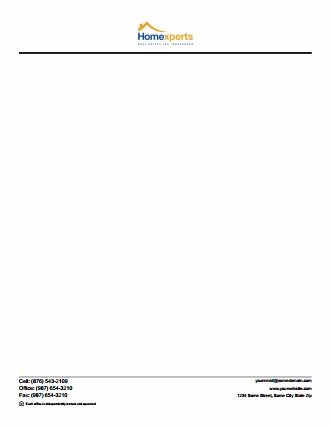 Homeexperts Canada Letterheads HEC-LH-003