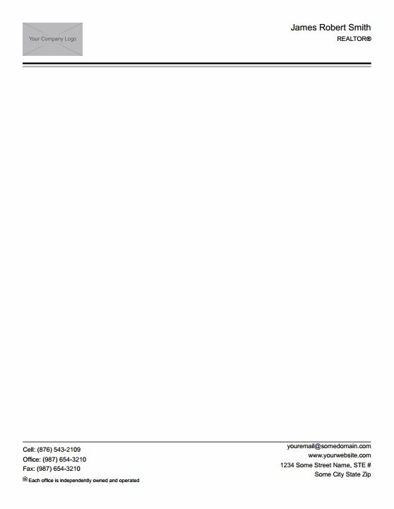 Real Estate Letterheads IRE-LH-004