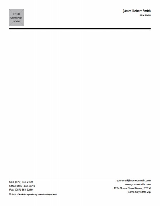 Real Estate Letterheads IRE-LH-004