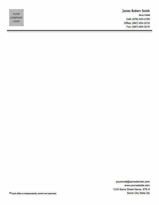 Real Estate Letterheads IRE-LH-006