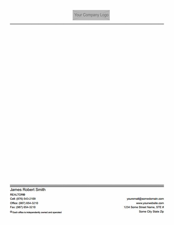 Real Estate Letterheads IRE-LH-003