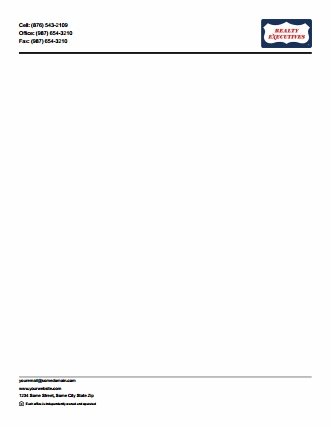 Realty Executives Canada Letterheads REC-LH-001