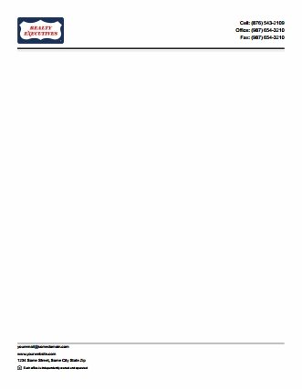 Realty Executives Canada Letterheads REC-LH-002